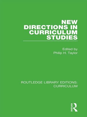 cover image of New Directions in Curriculum Studies
